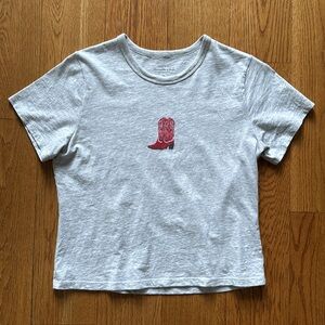 Abercrombie and Fitch Cowboy Boot Skimming Tee XS